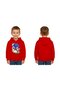 Unisex Sonic Printed Children's Swaetshirt Hooded 3 Thread Rased