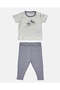 Baby Grey Set Of Grower, Bodysuit, Bib, Hat And Mittens - 2
