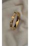 Zircon stone clover model steel bracelet (17cm) - 2