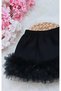 Girl's Pencil Skirt with Tulle Details - 3