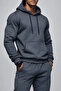 Men's Kangaroo Pocket Smoked Hooded Sweatshirt