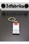 Anime-Inspired Sun Motif Keychain – Red and White Design