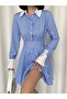 Women's Sleeve Detail Striped Shirt Dress - 2