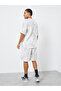 Men Grey Oversized Tie-Dye Print T-Shirt and Shorts Co-Ords - 4