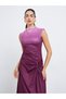 Women Ruched Ombre Look Sheath Midi Dress - 2