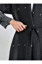 Floral Printed Textured Pleated Long Sleeve Abaya - 4
