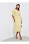 Zipper at center back no slit at skirt half sleeves Sheath Midi Dress