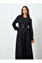 Women Button Front Maxi Dress with Corset Detail - 2