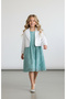 Girls' Lace Dress Bolero Jacket Set 9-12 Years