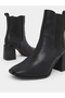 Women Black Block Heel Chelsea Boots - 4