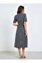 Women Tweed Look Midi Sheath Dress - 5