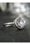 Silver Rhinestone Embellished Ring - 2