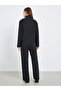 Women Black Zip-Up Knit Jacket and Pants Co-Ords - 6