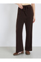 Women Brown Zip-Up Knit Jacket and Pants Co-Ords - 4