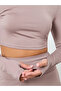 Back Twist Peep Detail Crop Top and Leggings Set - 3