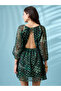 All-Over Print Back Tie Detail Mini Dress - 3