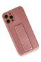 Mtxdpn iPhone 12 Pro Case Coco Carbon Cover with Stand (221700) - Pink - 3