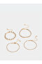Set of 4 - Gold Embellished Bracelet