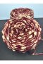 Wine (Feathery) Medium Thickness Mohair, Camel Pompom Blend (2 Ply Wrap) Knitting Yarn 200Gr - 3