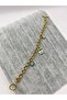Steel Gold Evil Eye Locking Bracelet - 5