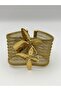 Steel Gold Dragonfly Mesh Bracelet - 4
