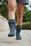Wellsoft Plush Knee High Home Socks Long Socks Booties Winter Unisex Anthracite Gray - 3