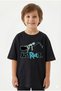 Soft Textured Cotton Just Rick Printed Boys/Girls Short Sleeve T-Shirt
