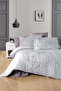 Firstchoice Wisteria Lilac - Cotton Satin Double Bedding Set - 3