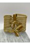 Steel Gold Dragonfly Mesh Bracelet - 2