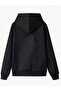 Women's Black Six Seven 67 Printed 3 Thread O Oversized K Hooded Hoodie Sweatshirt - 4