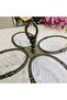 1 Piece 4-Section Cast Metal Frame Cookie Plate Antique - 4