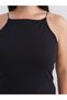 Black Plus Size Halter Neck Women's Tank Top 2-Pack - 5