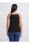 Black Plus Size Halter Neck Women's Tank Top 2-Pack - 7