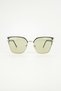 Sophia Adaptive Green Metal Cat Eye Sunglasses |   Auto Darkening Glass Color - 4