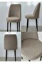 Kitchen Chair Cover Large Oval Jacquard Washable Stretch Elastic Chair Cover 1 Piece - 2
