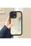iPhone 14 Pro Compatible Anti-Fall Silicone Phone Case with Zodiac Mirror