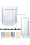 6 Pack Plastic Wall Folders, Clear Hanging Wall Organizer, Acrylic Single Pocket File Holder - 2