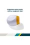 Safety 1ˢᵗ® Secure-to-Explore Adhesive Magnetic Locks, Includes 4 Locks and 1 Key, White - 4