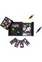 Neon Colouring Set - Unicorn & Friends Designed Craft Kit Portable Play Ages 5+ Years - 2