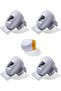 Safety 1ˢᵗ® Secure-to-Explore Adhesive Magnetic Locks, Includes 4 Locks and 1 Key, White - 5