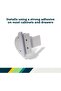 Safety 1ˢᵗ® Secure-to-Explore Adhesive Magnetic Locks, Includes 4 Locks and 1 Key, White - 2