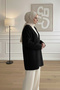 40840 - Stylish Comfortable 4-Button Angora Women's Knitwear Long Cardigan - 4