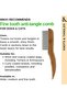 Bamboo Anti-Tangle Rotating Teeth Comb - Fine - 5