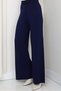 Women's Winter Relaxed Fit Wide-Leg Comfort Elastic Waist Knit Pants