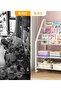 Kid Bookshelf Children's Book Rack Organizer Iron Children's Toy Storage Rack with 2 Storage Box for - 3
