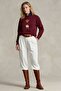 Women's Oversized Sweatshirt Regatta Bear 3D Printed Burgundy – Crew Neck, 3 Thread Raised - 5