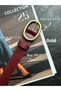 Desire Ring Patterned Faux Leather Women's Antique Vintage Buckle Belt Coat Belt Dress Pants Belt - 4