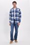 Men's Slim Fit slim fit checkered winter lumberjack shirt - 4