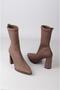 Seç 9007 Stretch Heel Women's Boots (Heel Height: 9 cm) Brown - 2