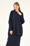 40803 - Stylish Comfortable Soft Textured Knit Skirt Sweater Women's Set - 3